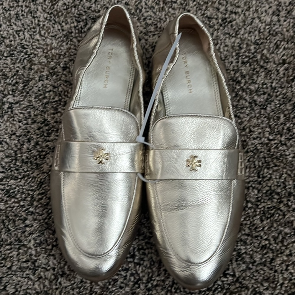 Tory Burch Metallic Gold Perry Loafer, NWOT - Picture 4 of 5